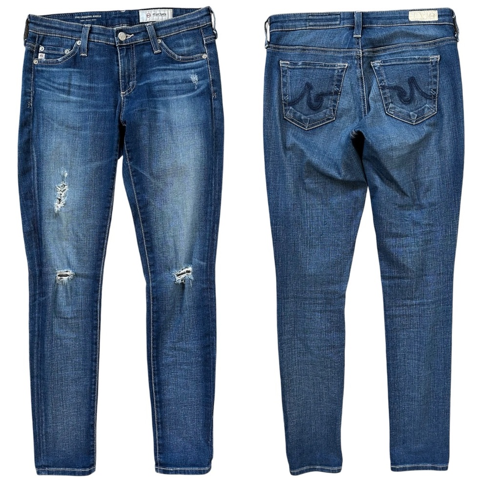 AG-ED Adriano Goldschmied Medium Wash “The Legging Super Skinny Ankle” Jeans 25R